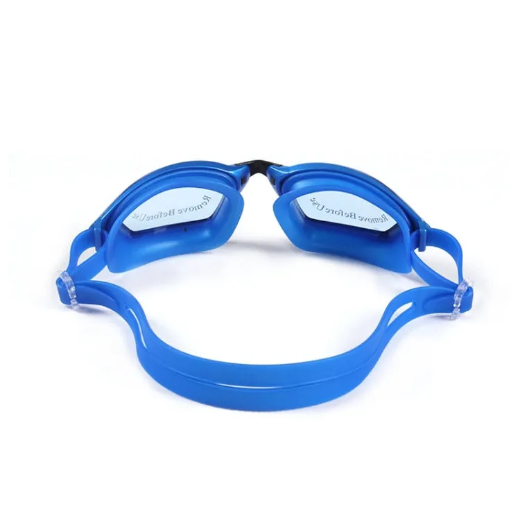 SG9017 Waterproof and Anti-fog Adult High-definition Large Frame Swimming Goggles for Men and Women(Blue)