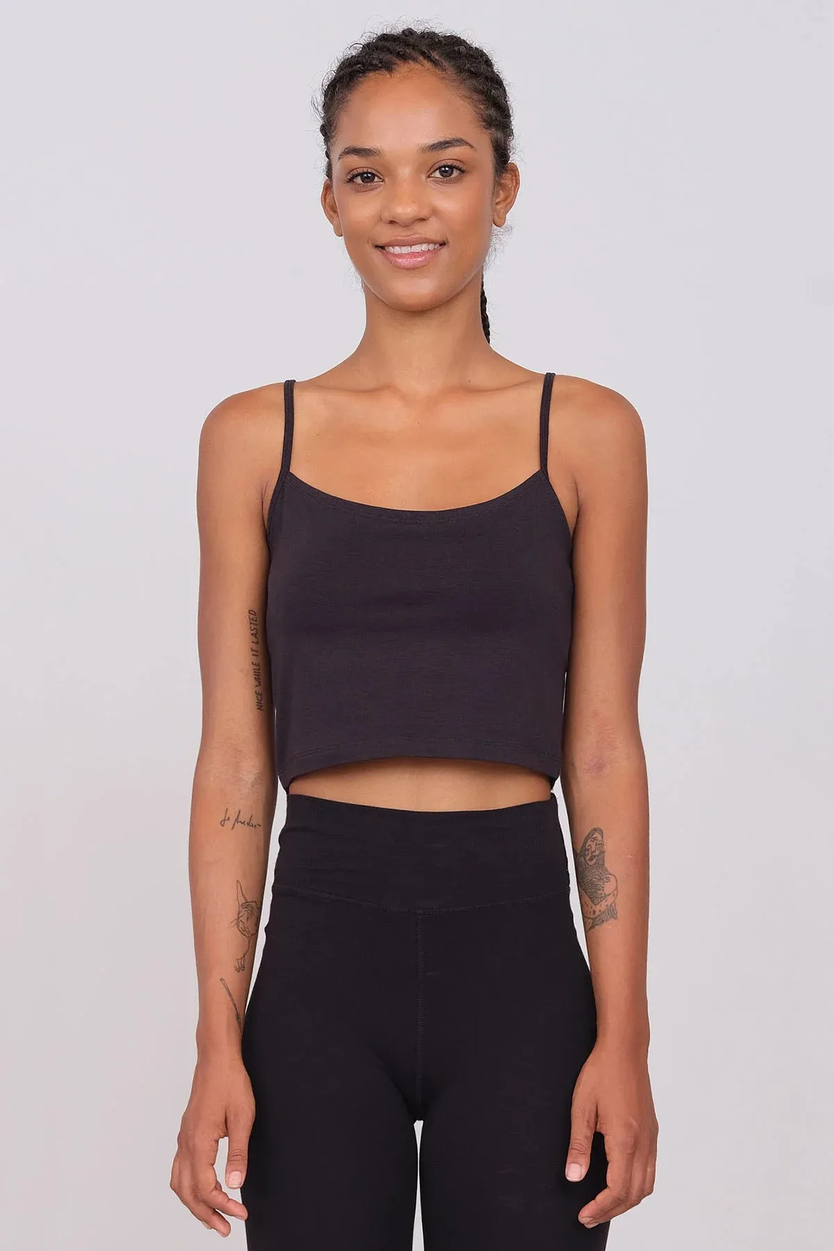 Sporty Crop Top Black