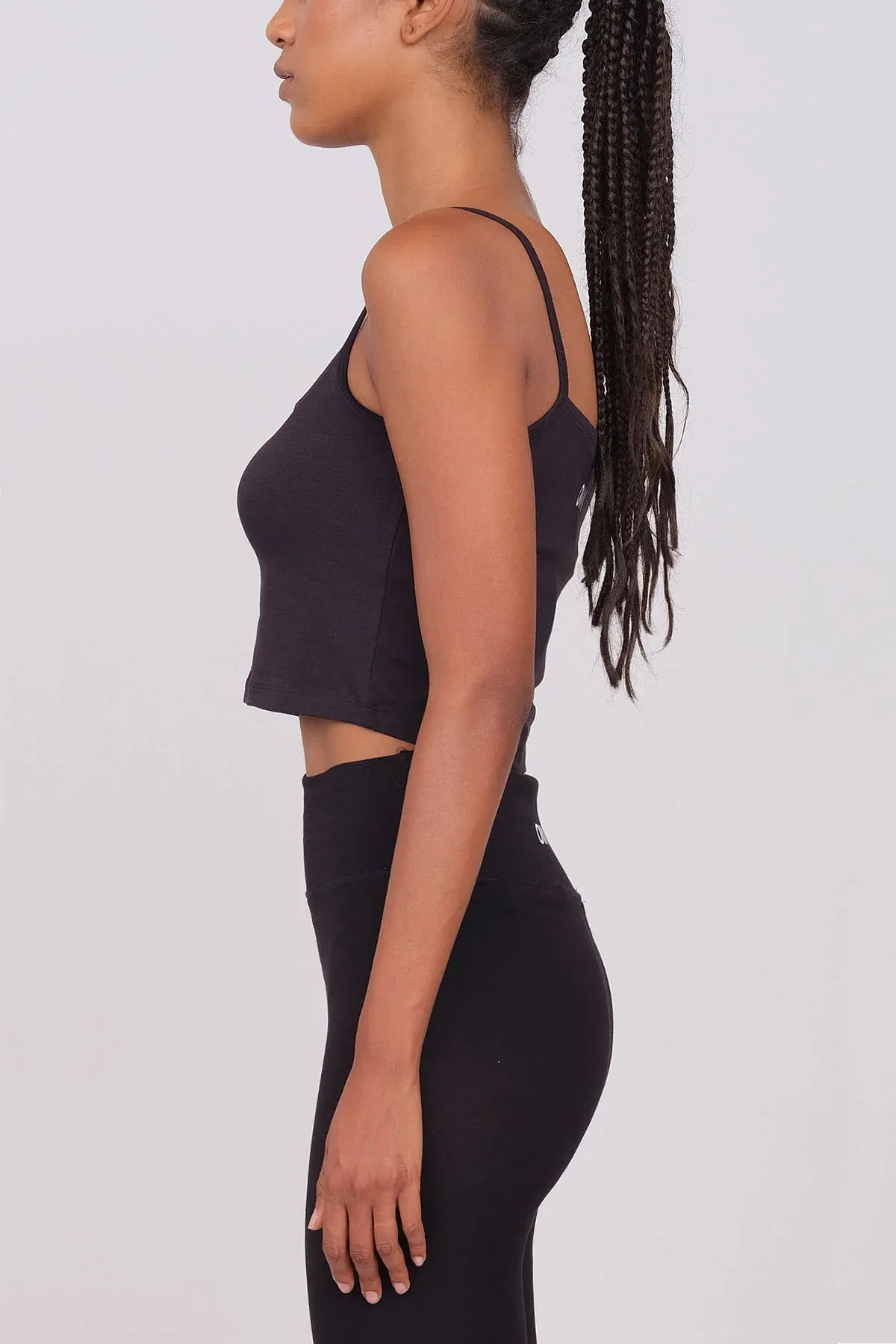 Sporty Crop Top Black