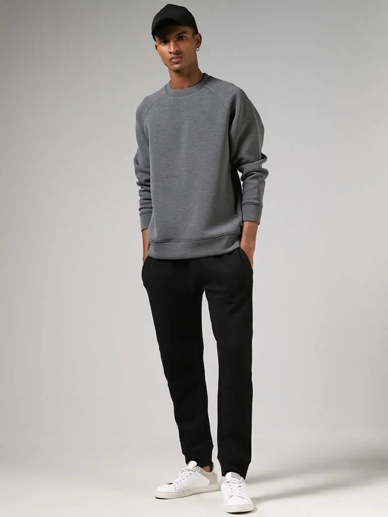 Studiofit Grey Relaxed-Fit Sweatshirt