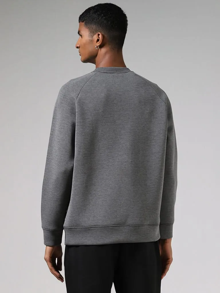 Studiofit Grey Relaxed-Fit Sweatshirt