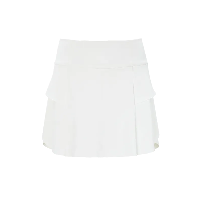 SVG Golf Women's White A-line High Elastic Skort