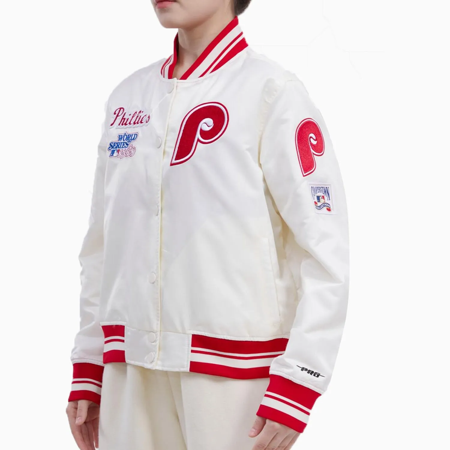 Women's Philadelphia Phillies MLB Rib Satin Jacket