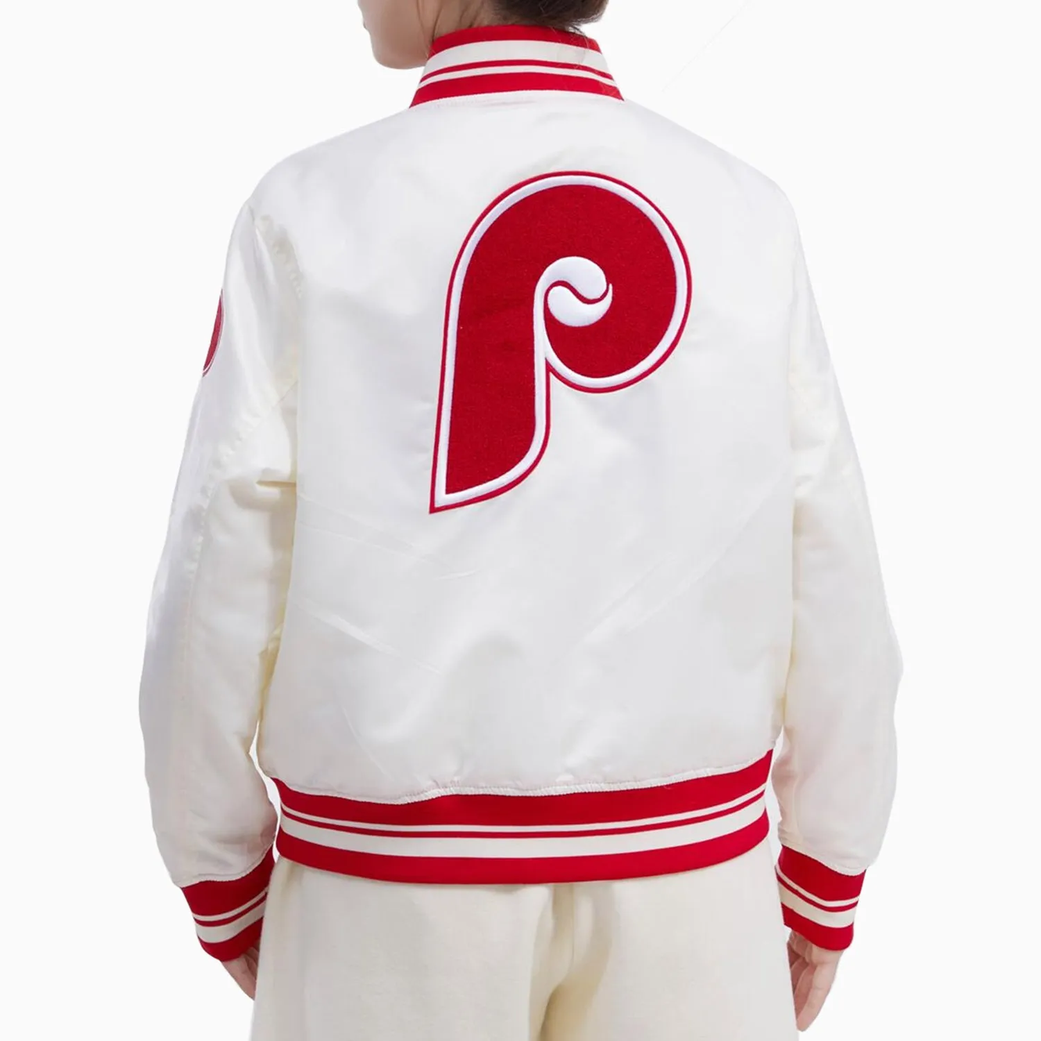 Women's Philadelphia Phillies MLB Rib Satin Jacket