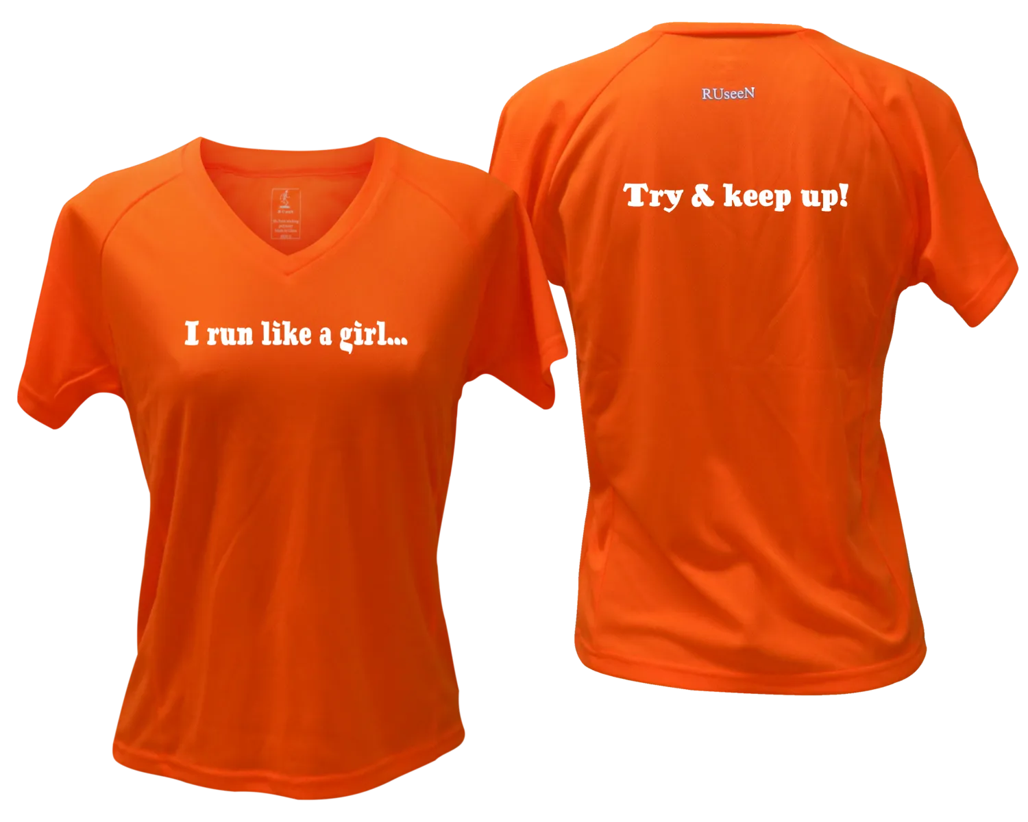 Women's Reflective Short Sleeve Shirt – I Run Like a Girl