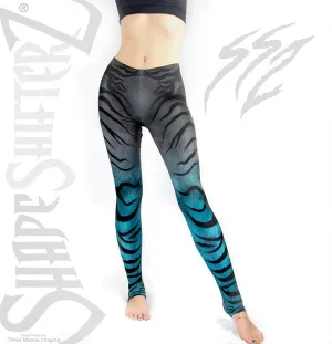 Zebra Leggings - Teal Fade - Ultra Contour